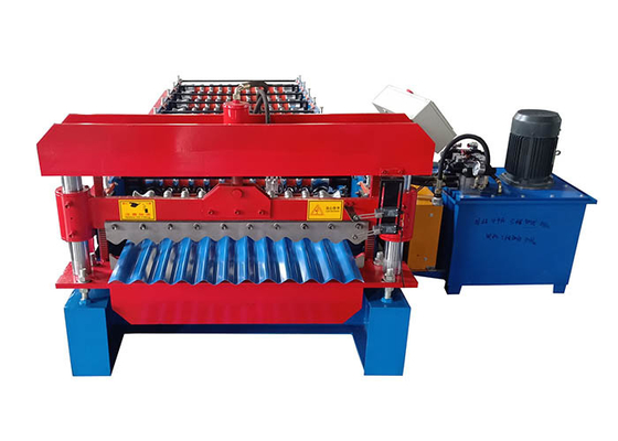 5-8T Smart Control Color Coated Steel Roll Forming Machine For Roof Wall Making