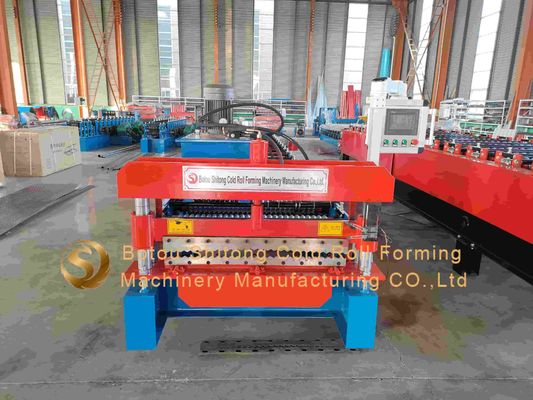380V/50Hz/3Phase Corrugated Roll Forming Machine With 11 KW Hydraulic Station Power And Performance