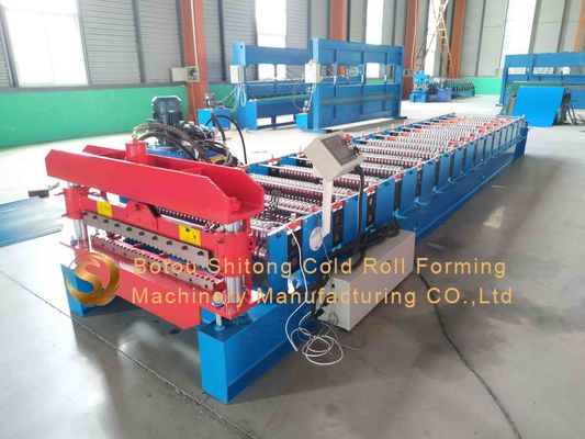 18 Station Hydraulic Cutting Corrugated Metal Roofing Machine For Smooth Operation