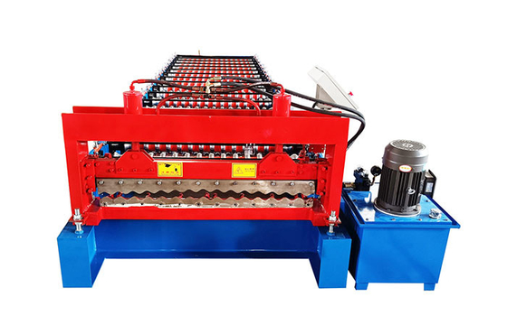5-8T Smart Control Color Coated Steel Roll Forming Machine For Roof Wall Making