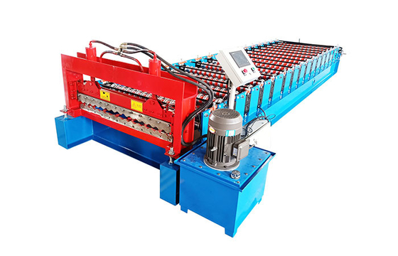 5-8T Smart Control Color Coated Steel Roll Forming Machine For Roof Wall Making