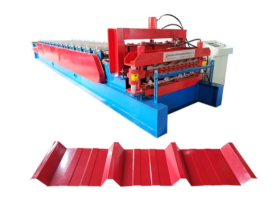 Double Layer 13 Rows Roof Roll Forming Machine With 5.5kw Power