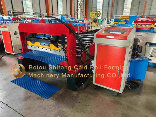 Precision High Durability Corrugated Sheet Rolling Machine For Thickness 0.4-0.6mm