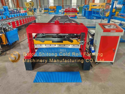 Precision High Durability Corrugated Sheet Rolling Machine For Thickness 0.4-0.6mm