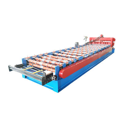 Fully Automatic Glazed Tile Hydraulic Cutting Roll Forming Machine With 5T Capacity